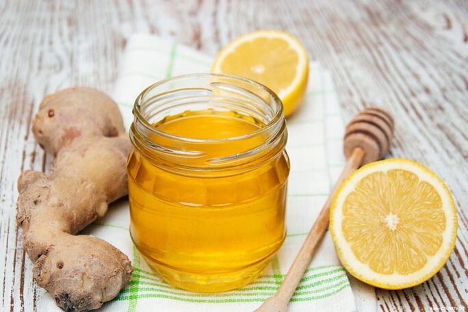 honey with ginger and lemon for potency